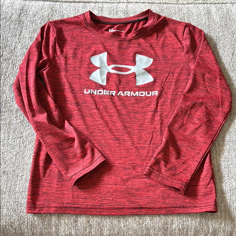 Under Armour Kids Red Long Sleeve Shirt 🦖⚾️bundle and save!!